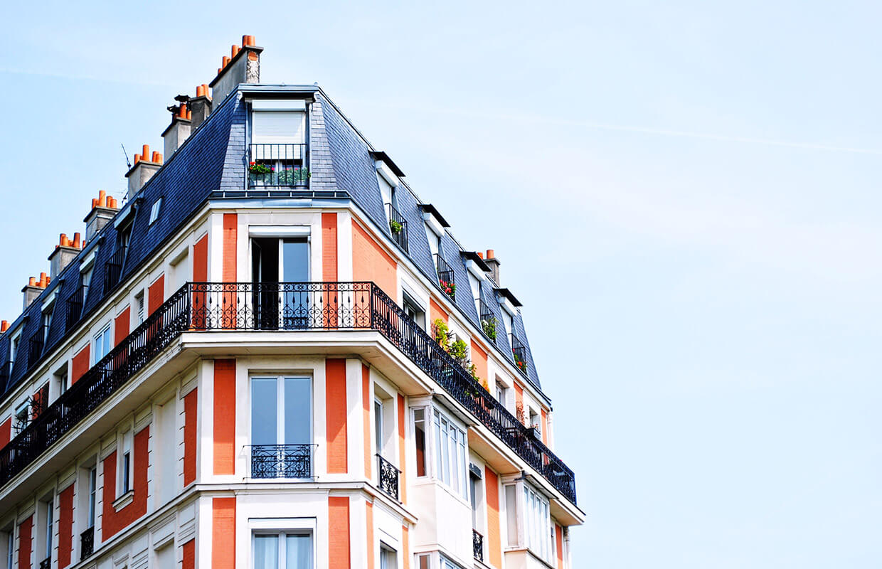 edificio con preciosos balcones